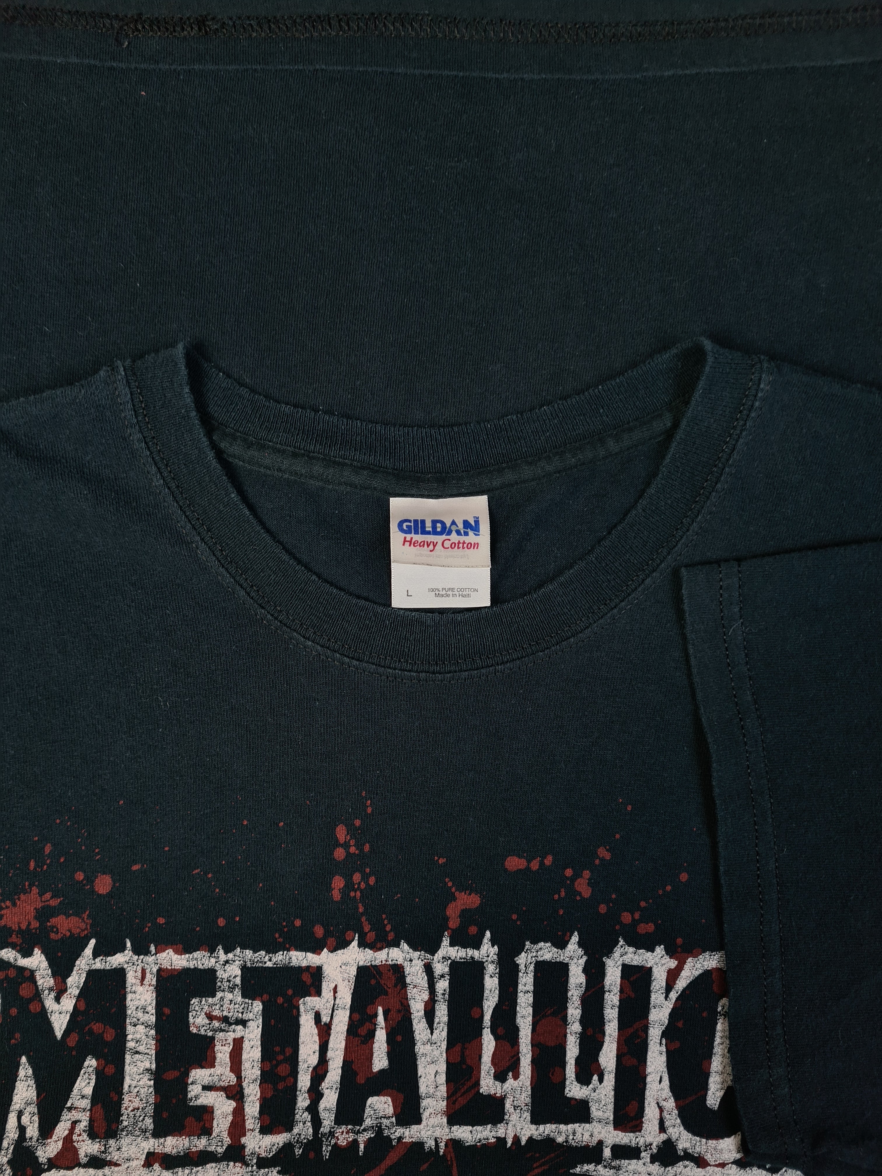 Modernes Gildan Shirt Metallica 2007 Bedruckt Schwarz L - RareRags