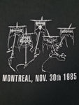 Modernes Gildan Shirt World War III Festival Montreal, Nov. 30 1985 Bedruckt Schwarz L