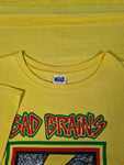 Modernes Anvil Shirt Bad Brains Punkrock Bedruckt Gelb M