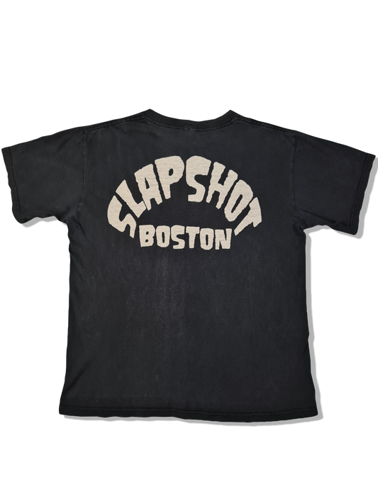 Modernes Anvil Shirt Slapshot Boston Rock Schwarz M