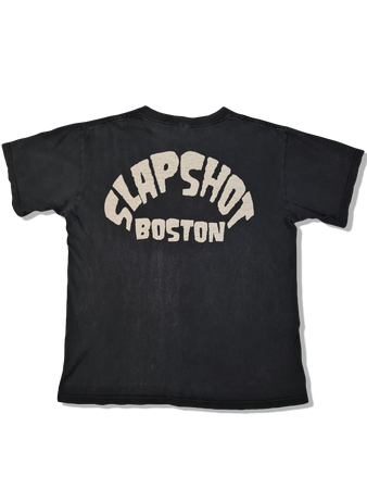 Modernes Anvil Shirt Slapshot Boston Rock Schwarz M