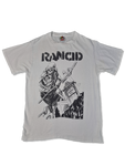 Vintage Fruit Of The Loom Shirt Rancid Bedruckt Weiß S