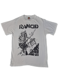 Vintage Fruit Of The Loom Shirt Rancid Bedruckt Weiß S