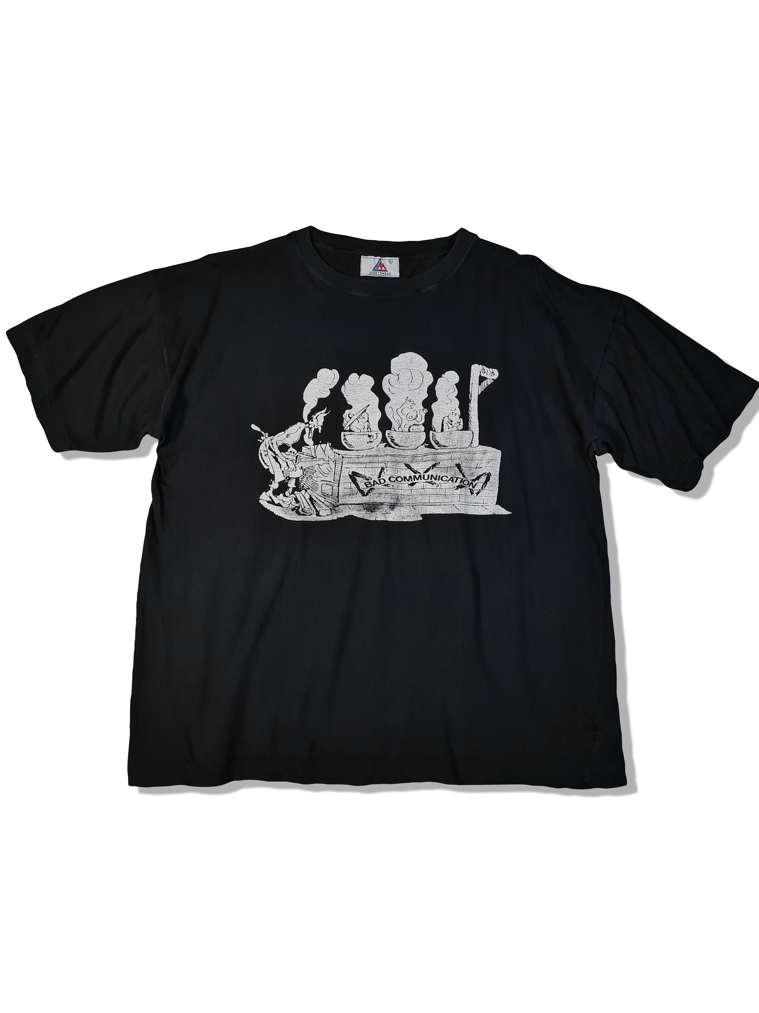 Vintage Sportswear Shirt B'Z Bad Communication Single Stitched Schwarz L-XL - RareRags