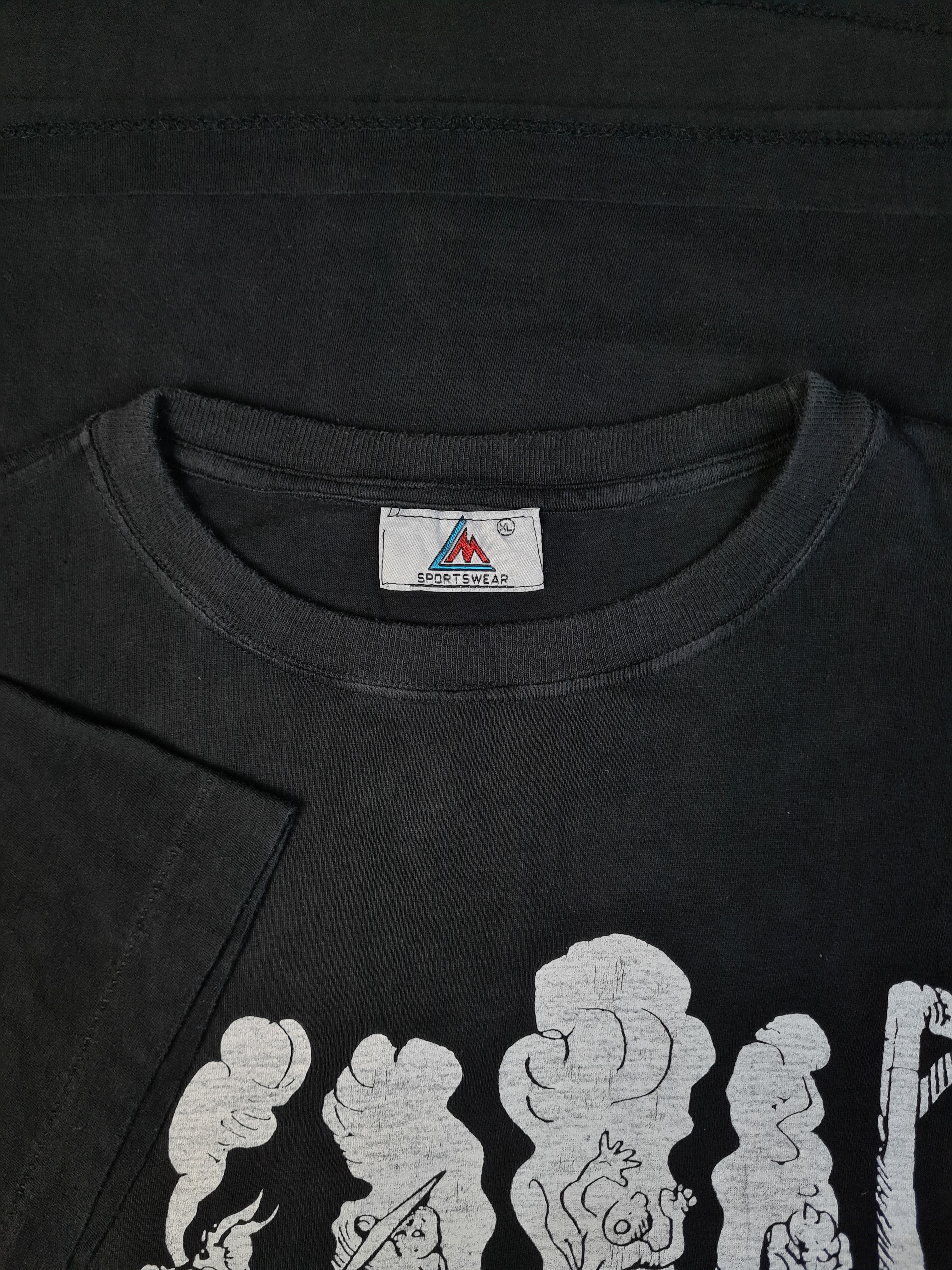 Vintage Sportswear Shirt B'Z Bad Communication Single Stitched Schwarz L-XL - RareRags