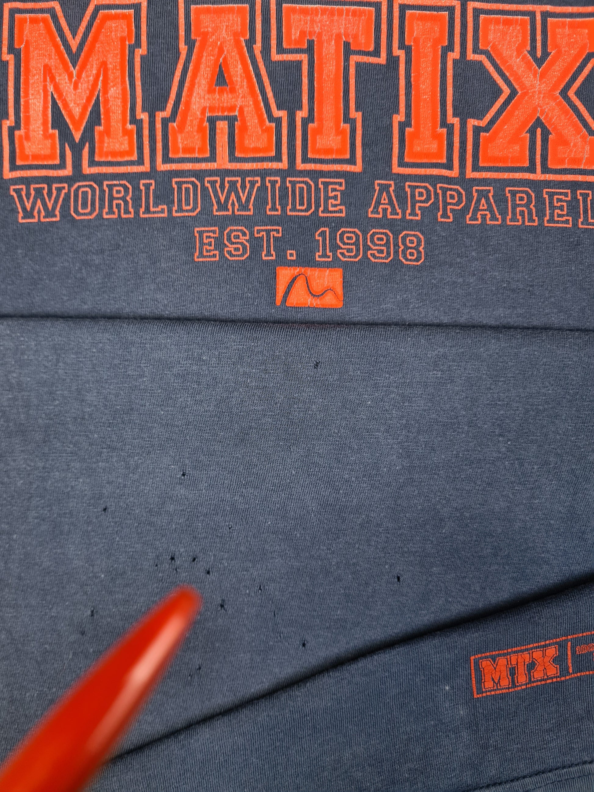 Vintage Matix Shirt Skater Made In USA Blau XL - RareRags