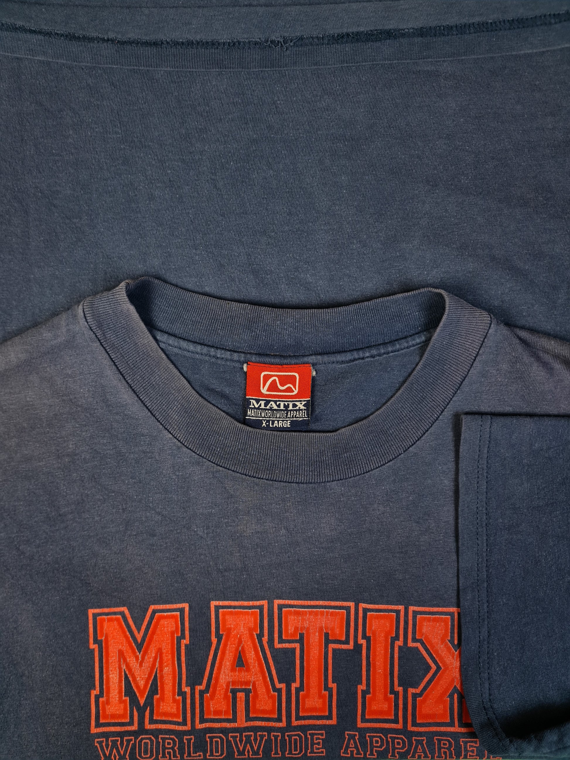 Vintage Matix Shirt Skater Made In USA Blau XL - RareRags