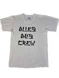 Vintage Screen Stars Shirt Alles Aus Crew Funny Print Weiß S