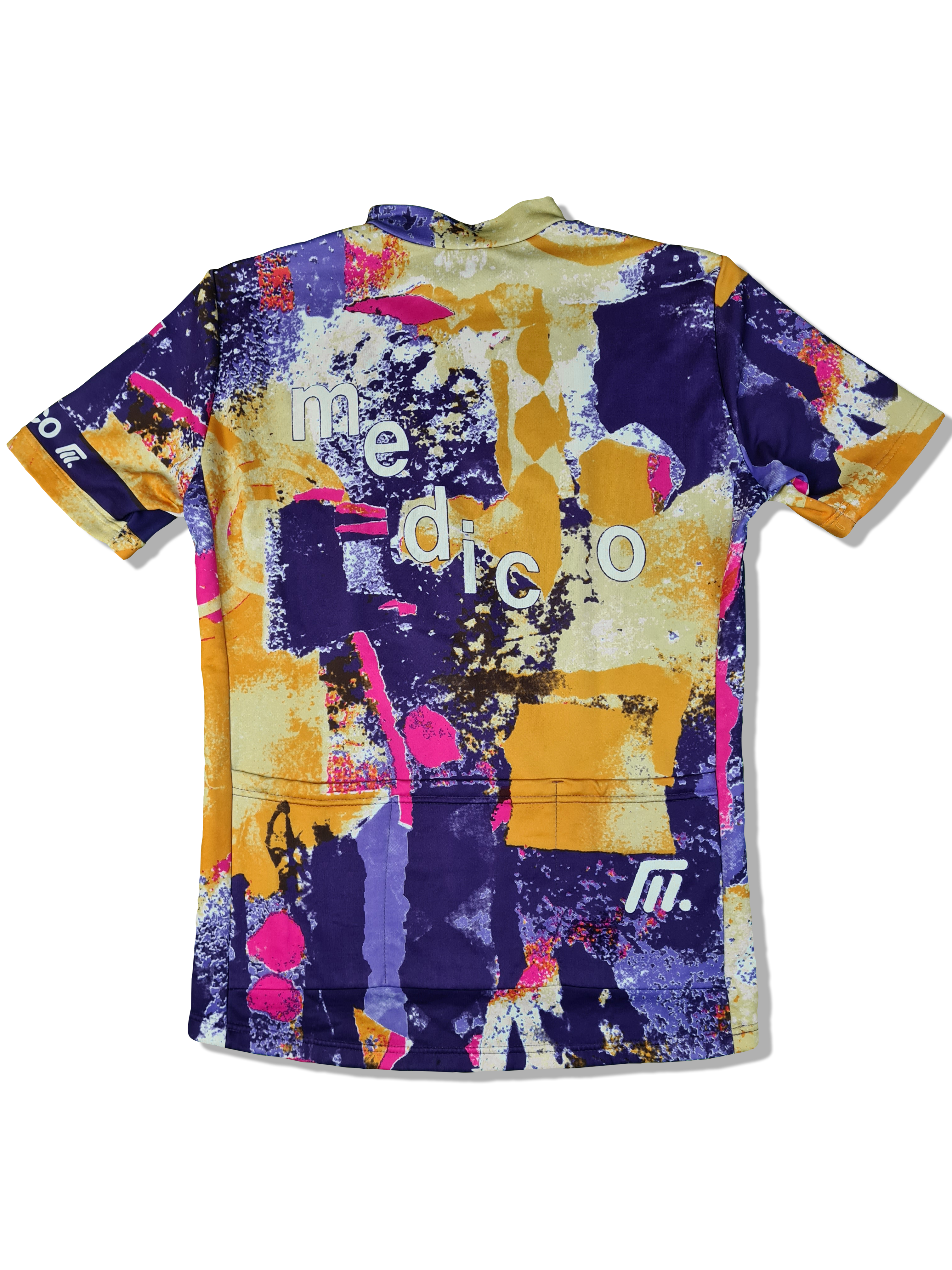 Vintage Medico Radtrikot Bunter Abstrakt L-XL - RareRags