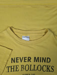 Vintage Sex Pistols Shirt "Nevermind the Bollocks" Bedruckt Gelb L