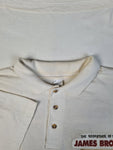 Vintage James Brown Poloshirt "The Godfather Of Soul" Weiß M