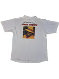 Vintage James Brown Poloshirt "The Godfather Of Soul" Weiß M