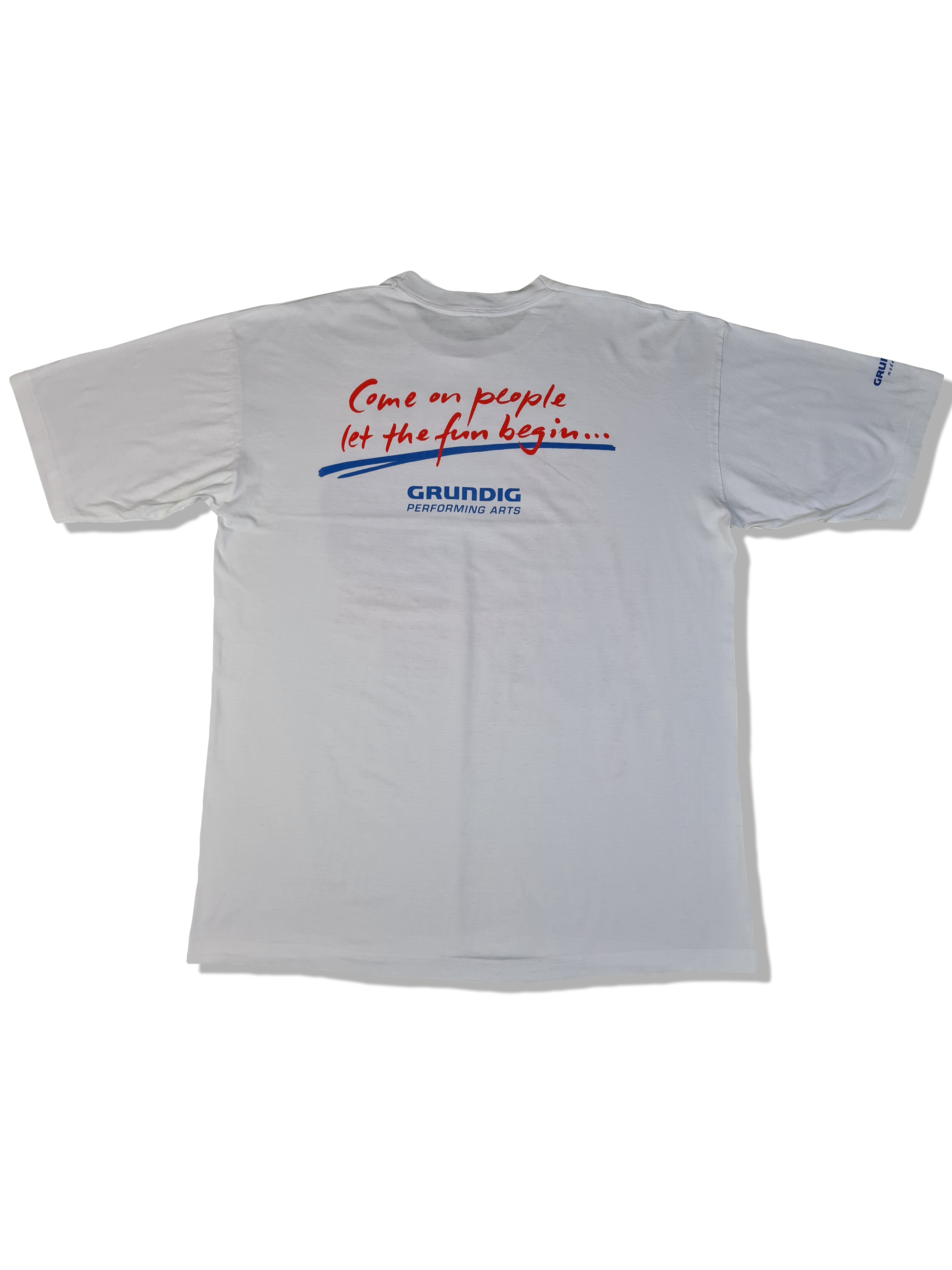 Vintage Paul Mc Cartney Shirt 1993 The New World Tour Grundig Weiß XL - RareRags