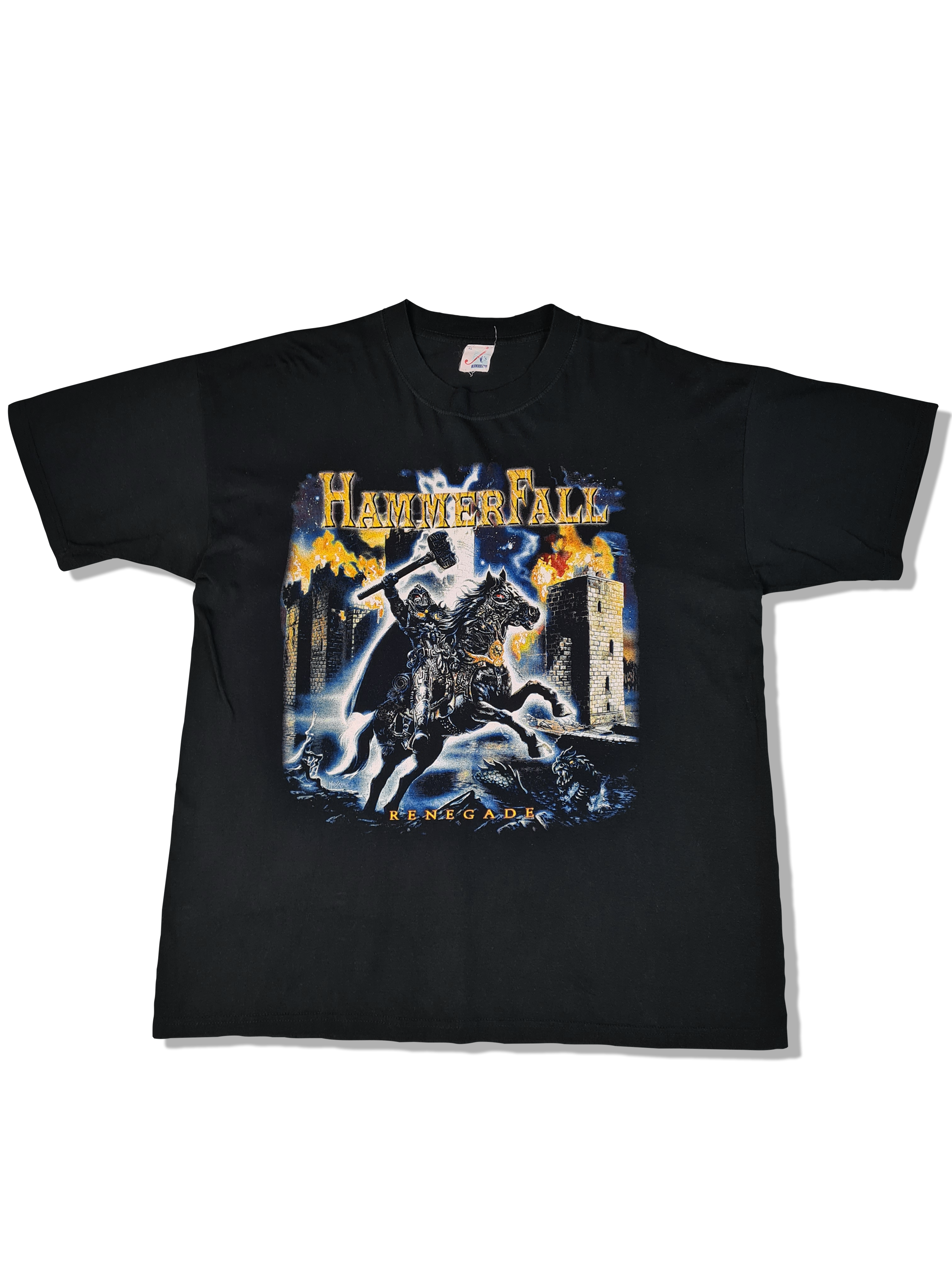 Vintage Bandshirt Hammerfall "Walking the way of the warrior" 2000 Schwarz XL - RareRags