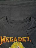Rare! Vintage Megadeth Shirt Vic Rattlehead 1991 Schwarz M-L