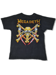 Rare! Vintage Megadeth Shirt Vic Rattlehead 1991 Schwarz M-L