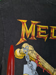 Rare! Vintage Megadeth Shirt Vic Rattlehead 1991 Schwarz M-L