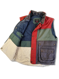 Vintage Paul & Shark Weste Gefüttert Dunkelblau Grün XXL