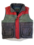 Vintage Paul & Shark Weste Gefüttert Dunkelblau Grün XXL