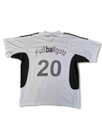 Vintage Adidas Shirt 2002 Fußballgott #20 Bedruckt Weiß XL