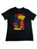 Modernes Air Jordan Shirt Newspaper Basketball Bedruckt Schwarz L