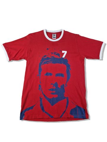 Modernes Adidas Shirt Fußball World Cup 2006 #7 Schweinsteiger Rot S