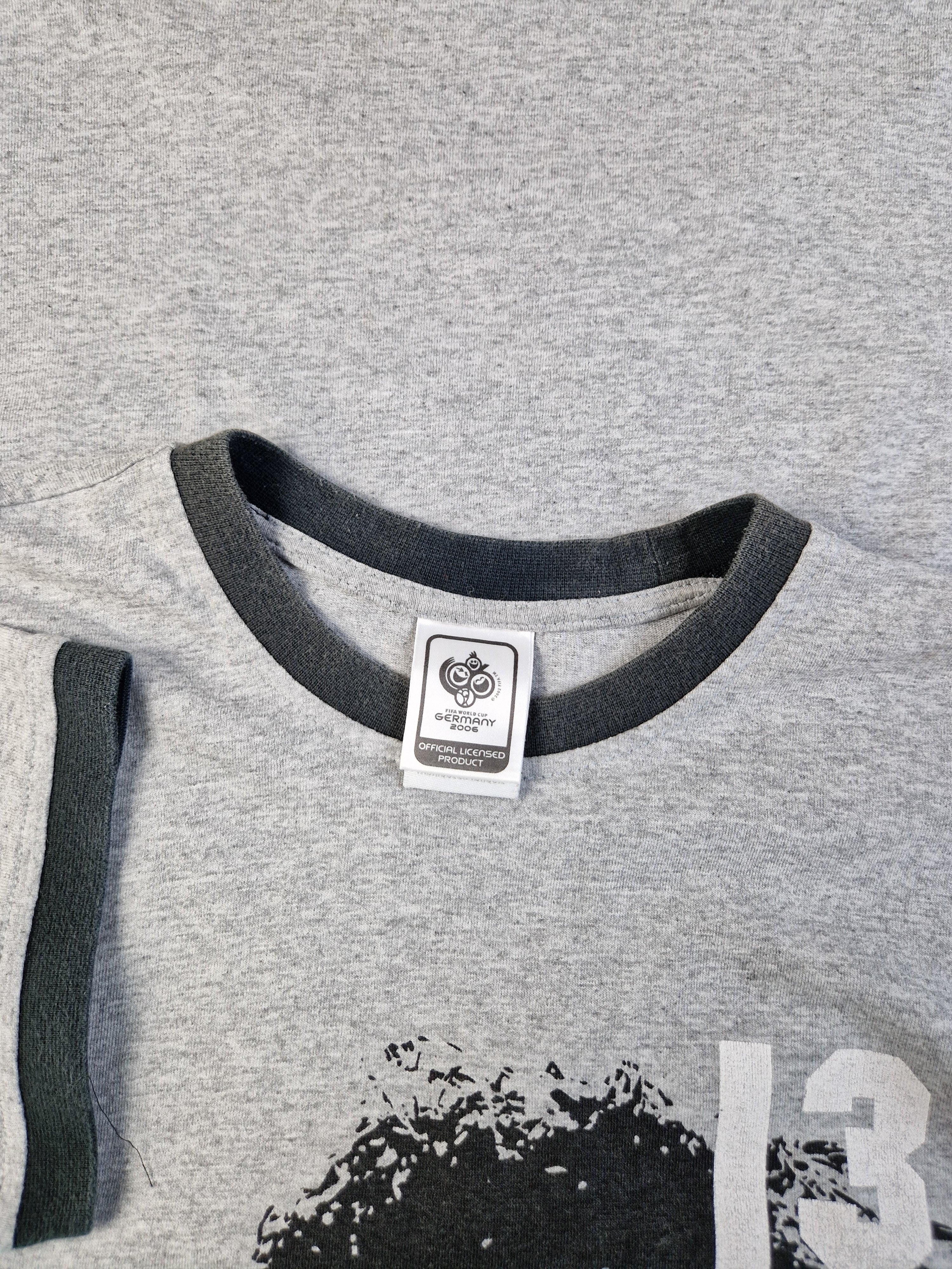 Modernes Adidas Shirt Fußball World Cup 2006 #13 Ballack Grau S - RareRags
