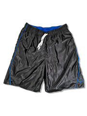 Vintage Nike Shorts Basketball Reversible Blau Schwarz M-L