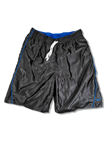 Vintage Nike Shorts Basketball Reversible Blau Schwarz M-L