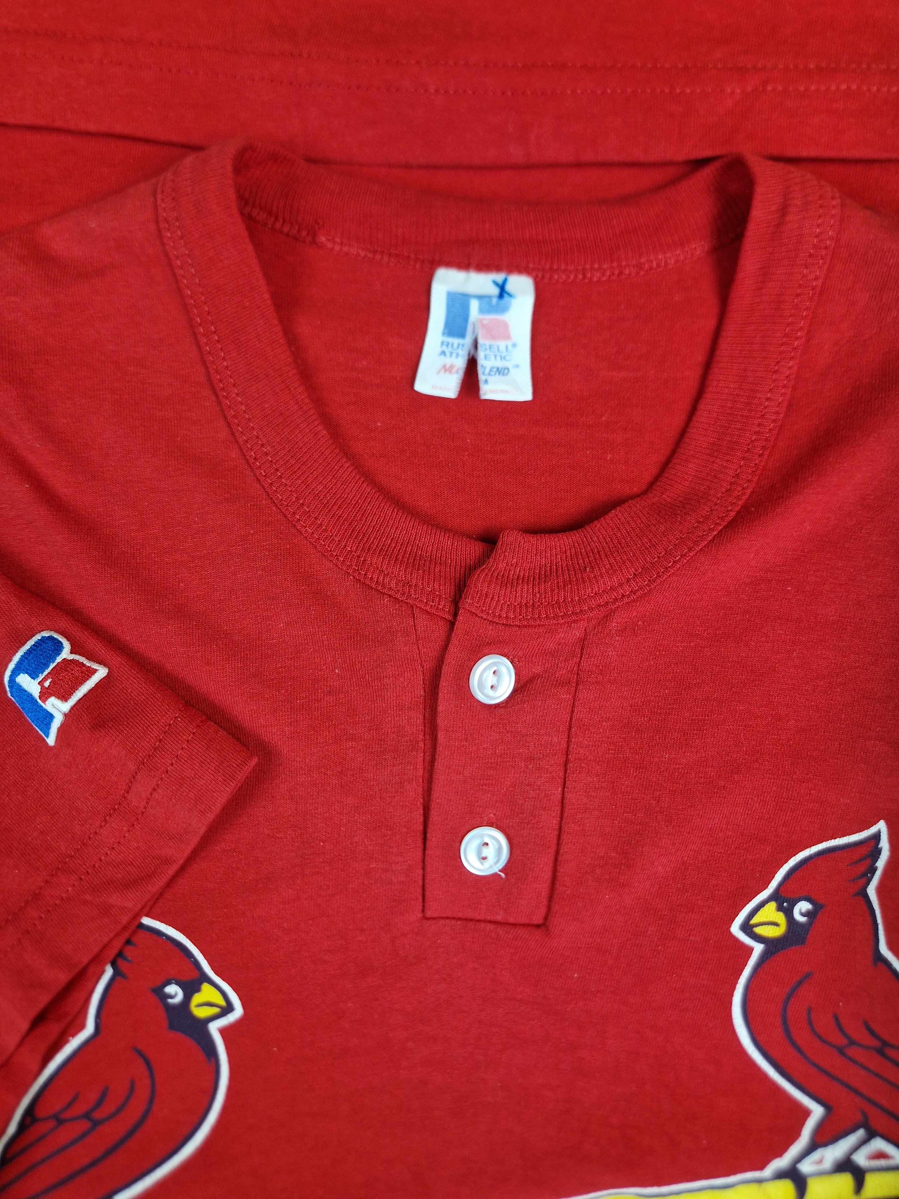 Vintage Russell Shirt Baseball Cardinales Rot M - RareRags