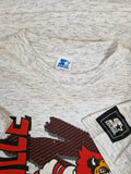 Vintage Starter Shirt Louisville Cardinales Heather Grau L
