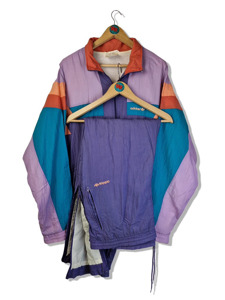 Vintage Adidas Trainingsanzug Lila Orange D8 L XL RareRags