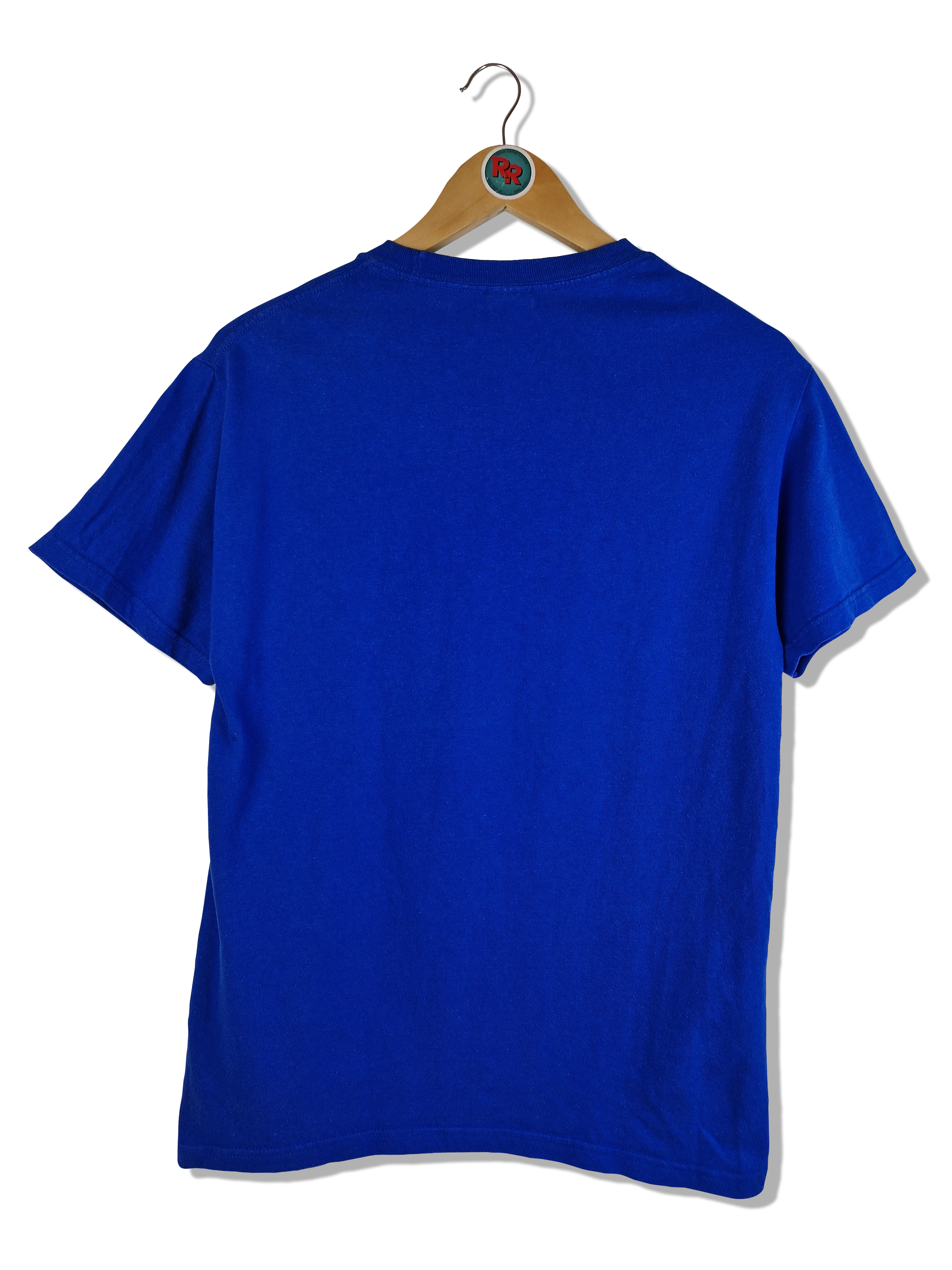 M&O Knits Shirt Promo 2010 30 Rock Dr. Leo Spaceman Blau Weiß S - RareRags