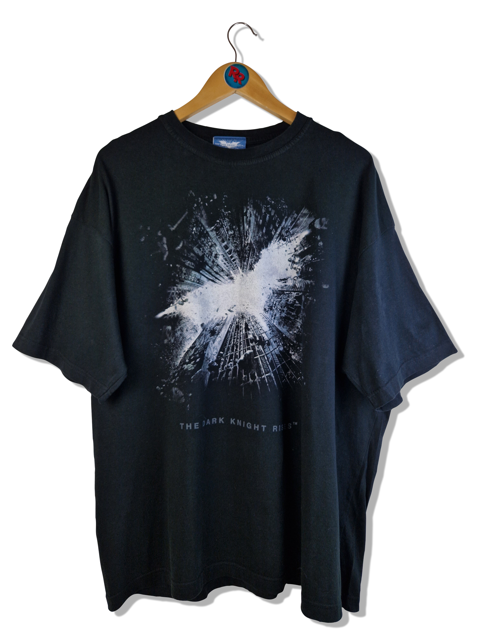 Batman Shirt The Dark Knight Rises Promo Movie 2012 Schwarz XXL - RareRags