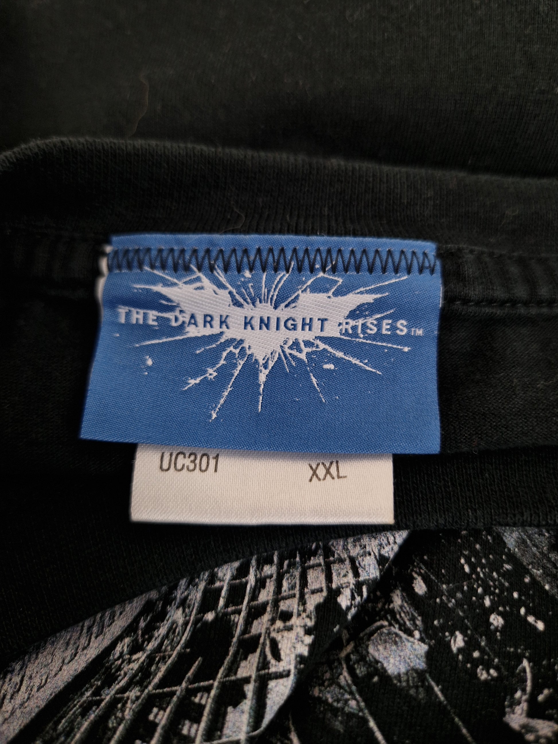 Batman Shirt The Dark Knight Rises Promo Movie 2012 Schwarz XXL - RareRags
