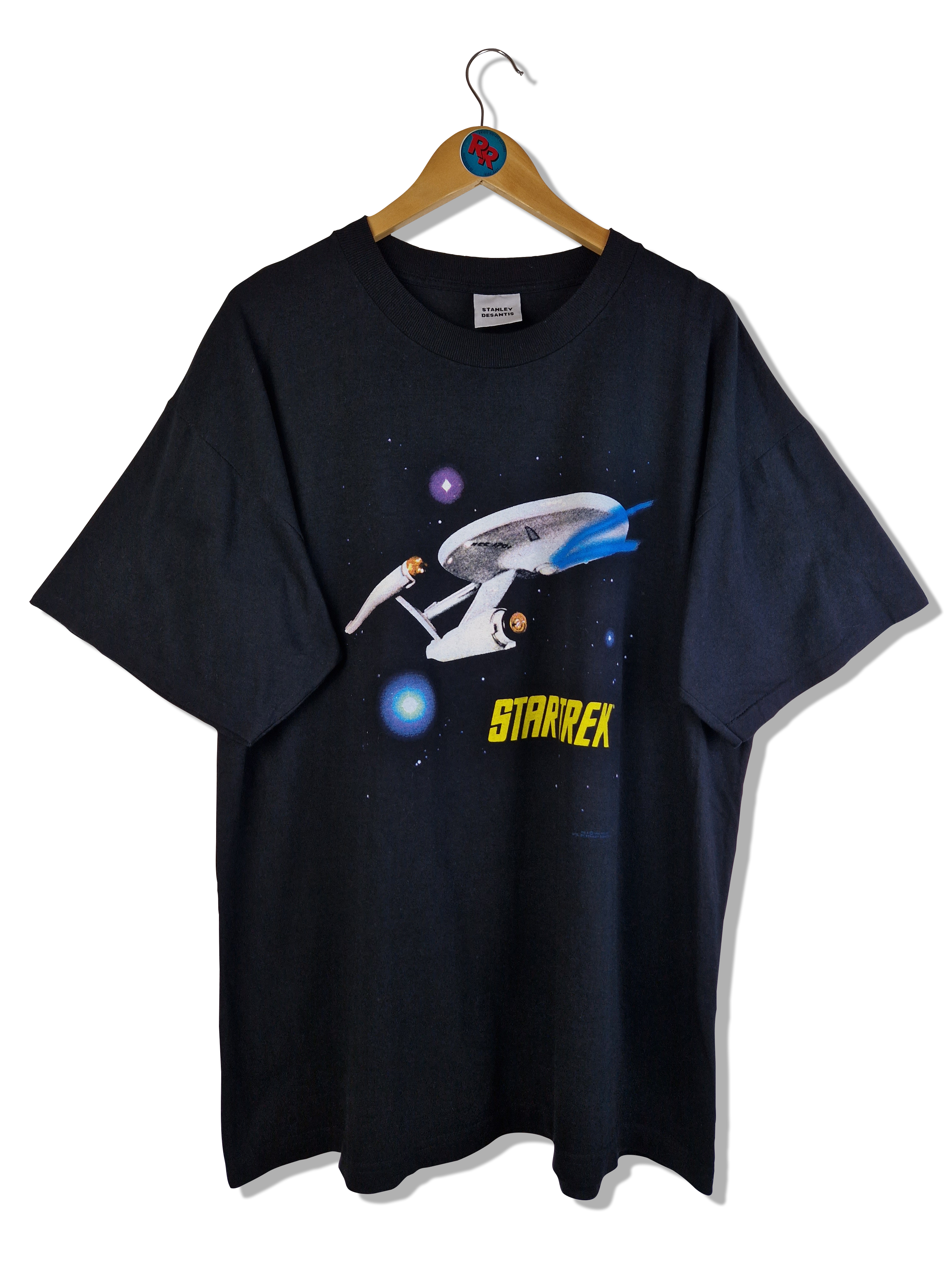Rare! Vintage Stanley Desantis Shirt Star Trek 1995 Made In USA Single Stitched Schwarz XL - RareRags