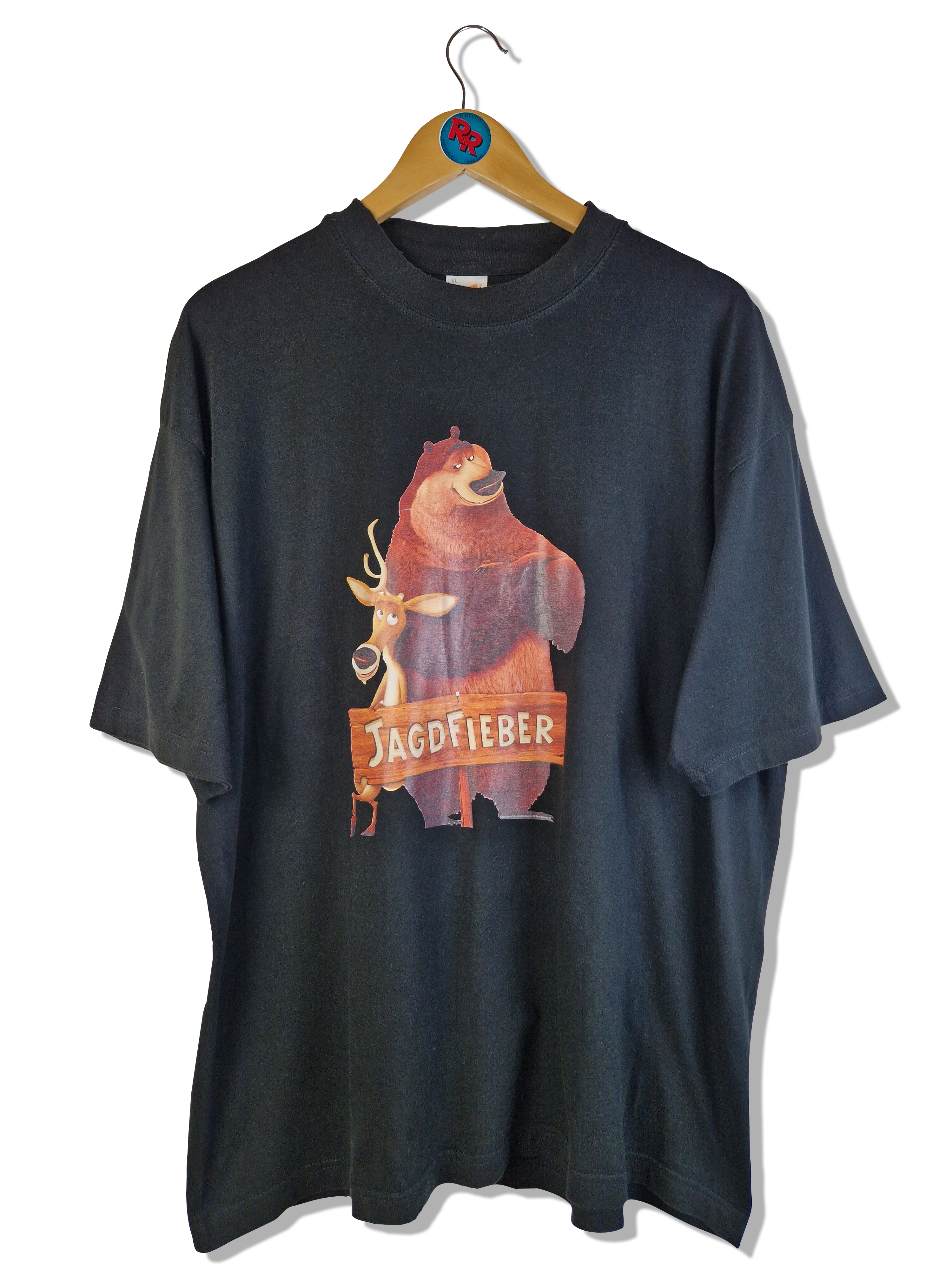 Hanes Shirt Jagdtfieber Promo 2005 Schwarz XL - RareRags