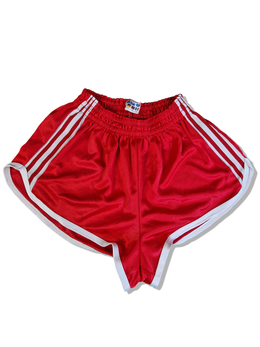 Rare! Vintage Adidas Shorts Glanz Sprinter Ventex Made In France Rot Weiß (50) M