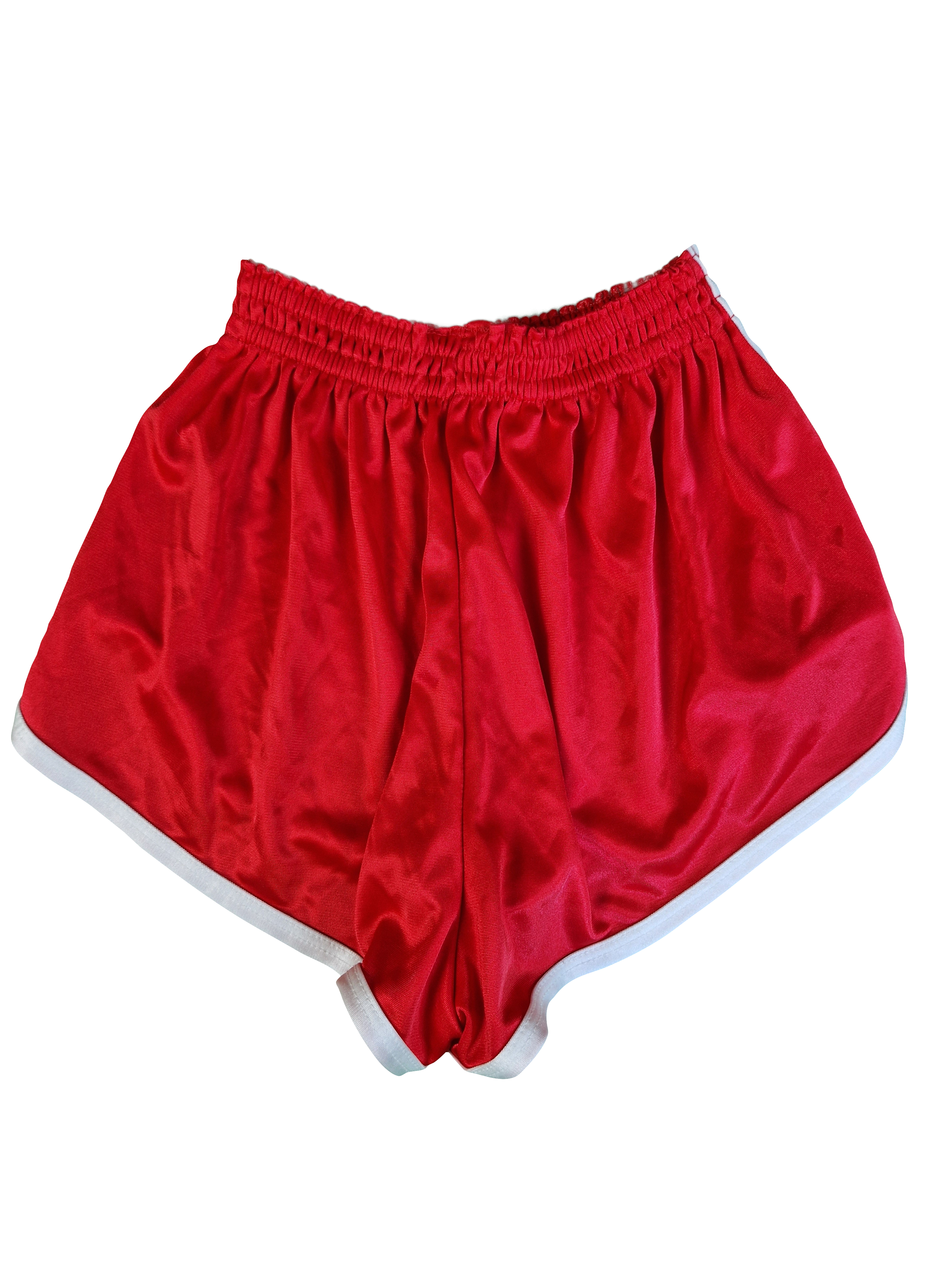 Vintage Adidas Shorts Glanz Sprinter Ventex Made In France Rot Weiß (50) M - RareRags