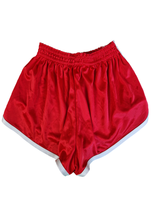 Rare! Vintage Adidas Shorts Glanz Sprinter Ventex Made In France Rot Weiß (50) M