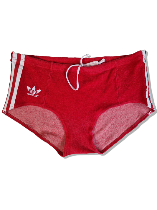 Rare! Vintage Adidas Shorts Velour/Samt Sprinter Made In West Germany Rot (D4) M