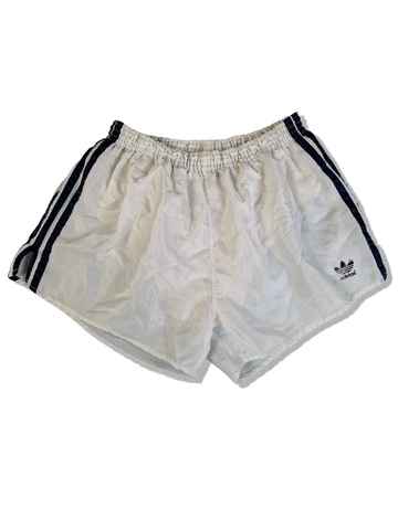 Vintage Adidas Shorts Glanz Sprinter Weiß (D7) L-XL