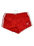 Rare! Vintage Adidas Shorts Glanz Sprinter Nadelstreifen Rot Made In West Germany Rot (D4) M-L