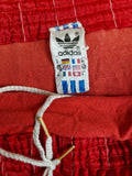 Rare! Vintage Adidas Shorts Glanz Sprinter Nadelstreifen Rot Made In West Germany Rot (D4) M-L