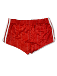 Rare! Vintage Adidas Shorts Glanz Sprinter Nadelstreifen Rot Made In West Germany Rot (D4) M-L