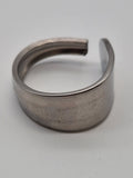Upcycling Besteckschmuck Ring Tischfein Silber Optik