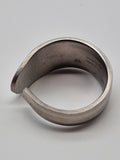 Upcycling Besteckschmuck Ring Tischfein Silber Optik