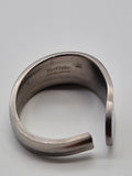 Upcycling Besteckschmuck Ring Tischfein Silber Optik