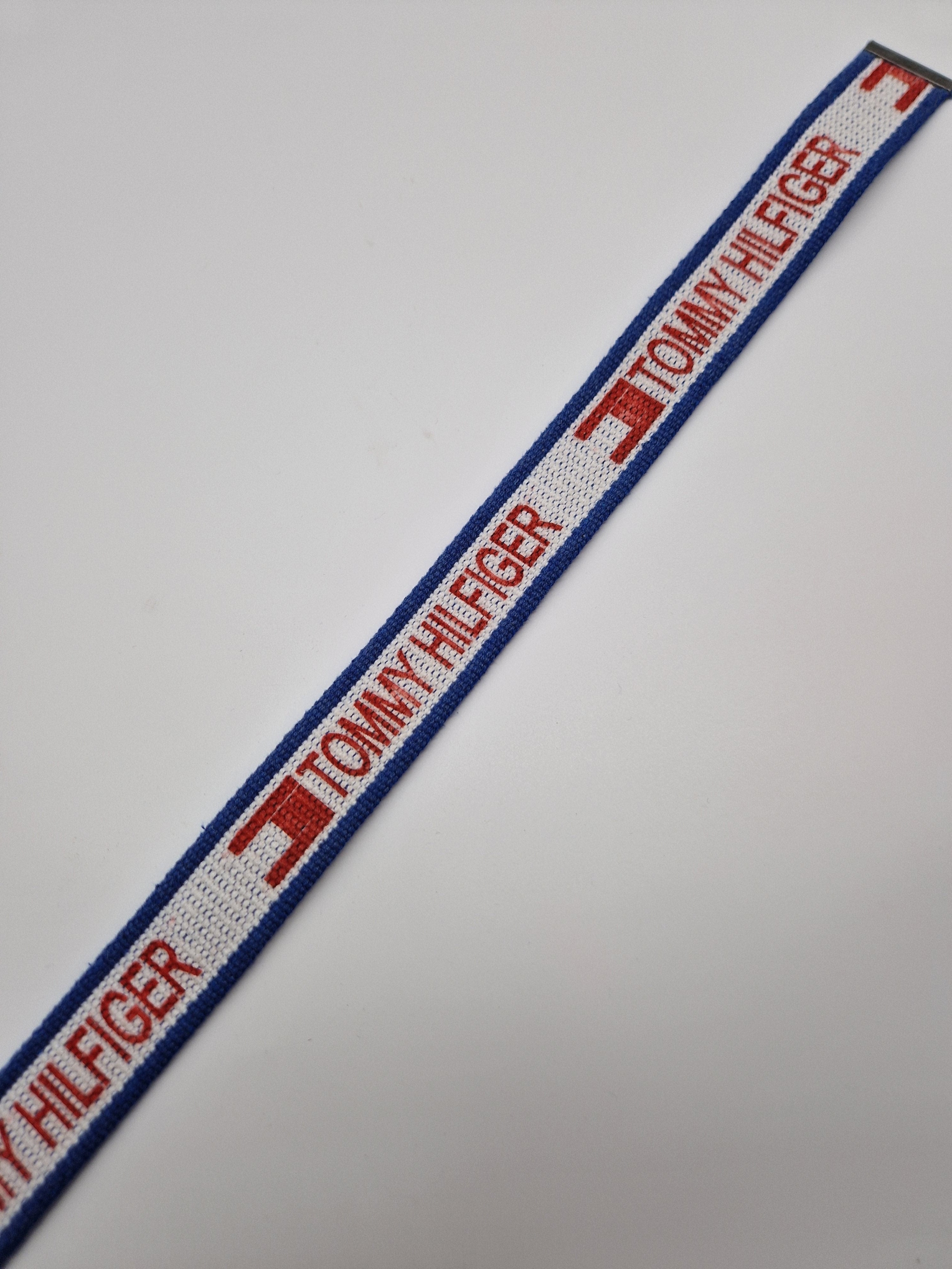 Y2K Tommy Hilfiger Gürtel Koppelschließe Weiß Blau