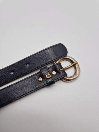 Vintage Aigner Gürtel Basic Schwarz